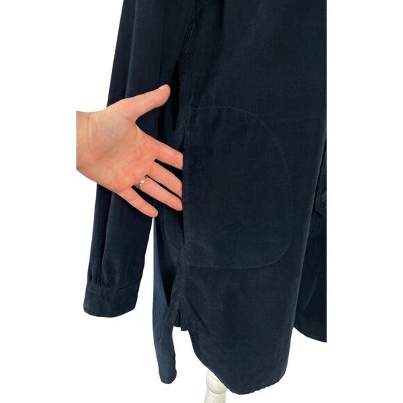 CP Shades Cecelia Baby Corduroy Tunic Top Small Long Sleeve 3/4 Button Front - Picture 10 of 16